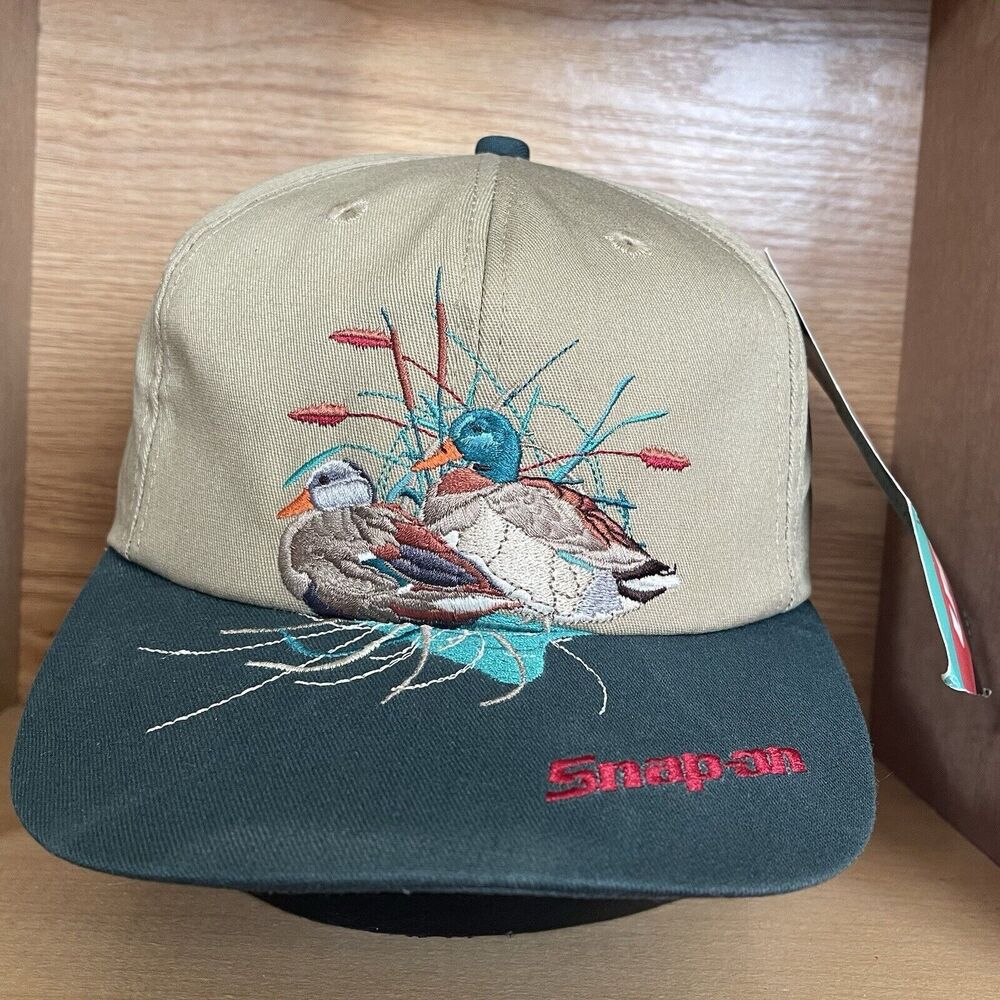 Vintage Snap-On Embroidered Duck Snapback Hat Cap K-Products USA Adjustable NWT!
